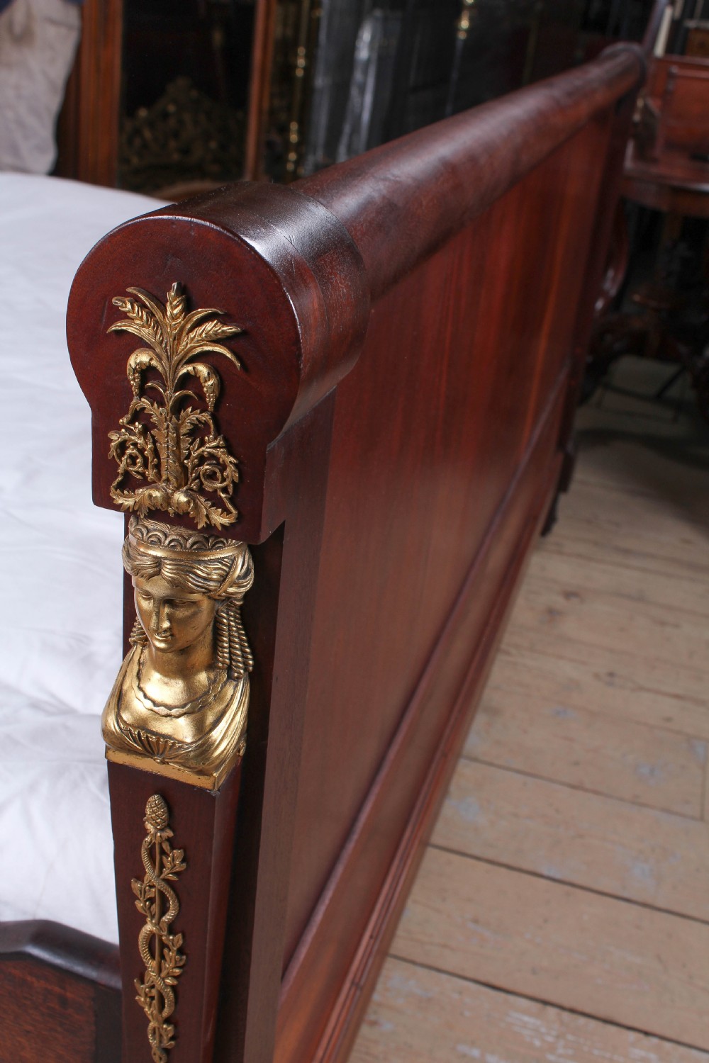 Exceptional rare mahogany  Napolean 11 style super king size  bed View VII