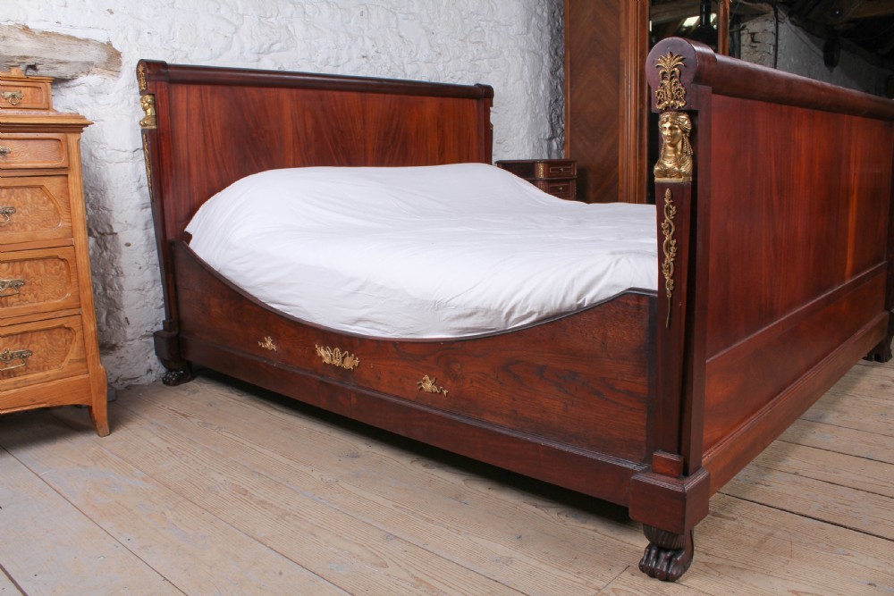 Exceptional rare mahogany  Napolean 11 style super king size  bed View X