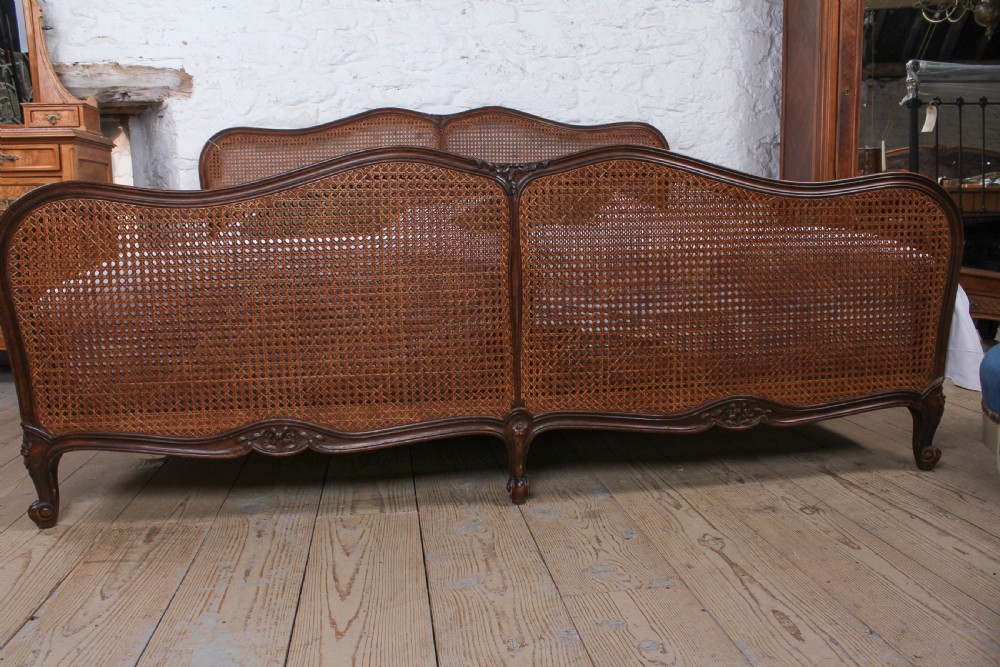 Beautiful rare 2 meter wide Caned Berger style bed View IV