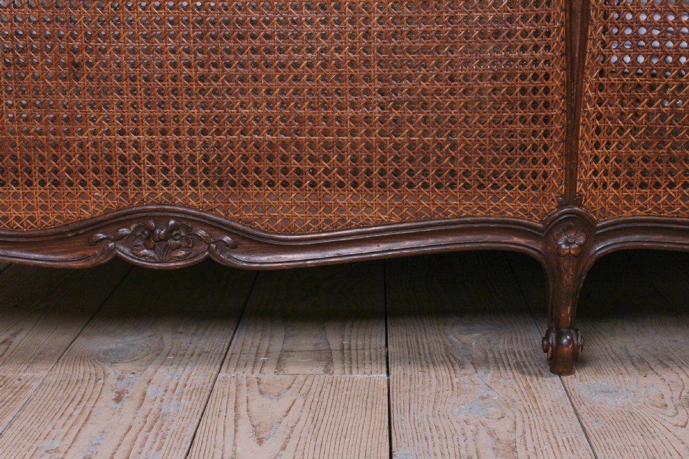 Beautiful rare 2 meter wide Caned Berger style bed View VII