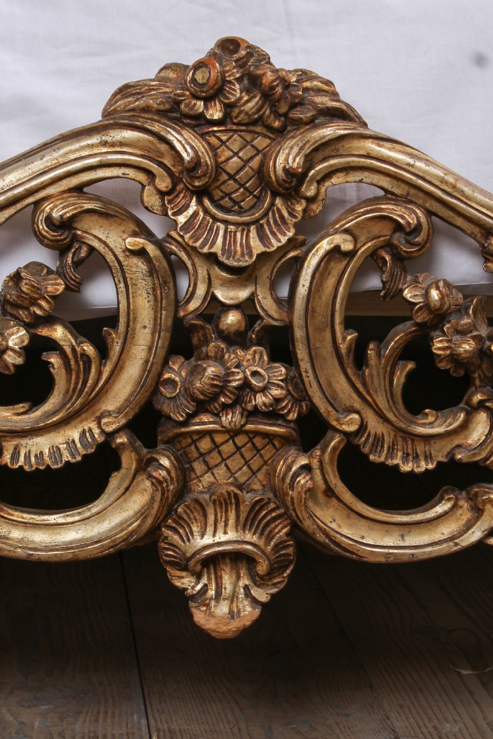 Spectacular Rococo Italian gilded super king size bed  View III
