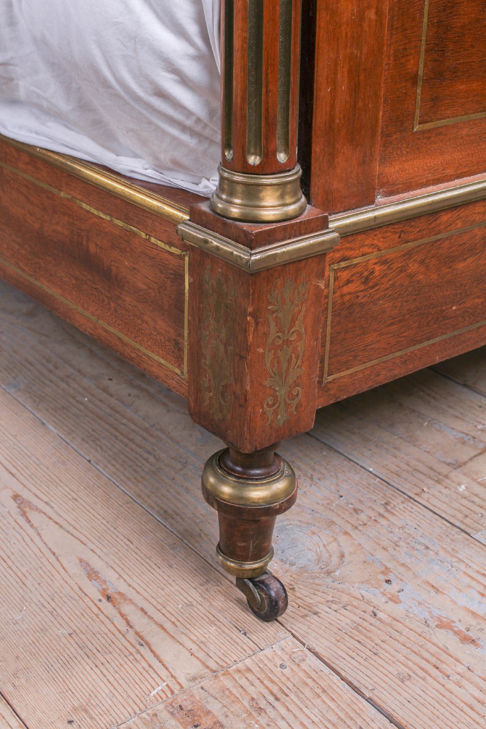 Incredible Napoleon II style double bed bedside and mirror  View VI