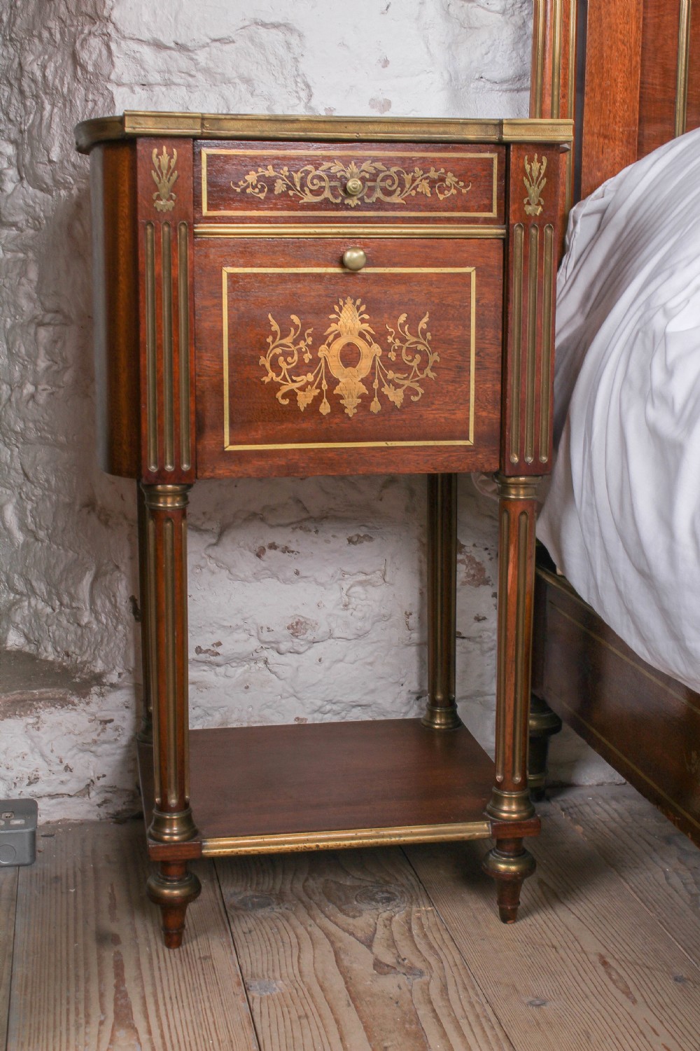 Incredible Napoleon II style double bed bedside and mirror  View VIII