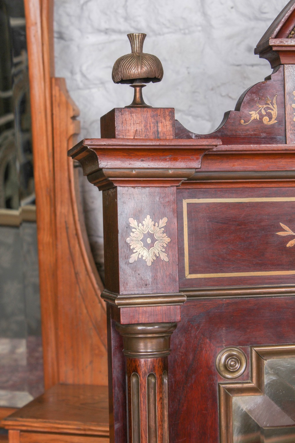 Incredible Napoleon II style double bed bedside and mirror  View XII