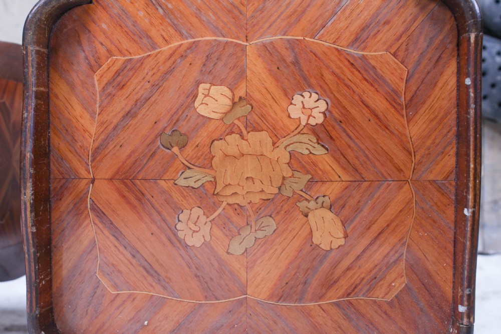Very pretty pair of French marquetry bedsides View V