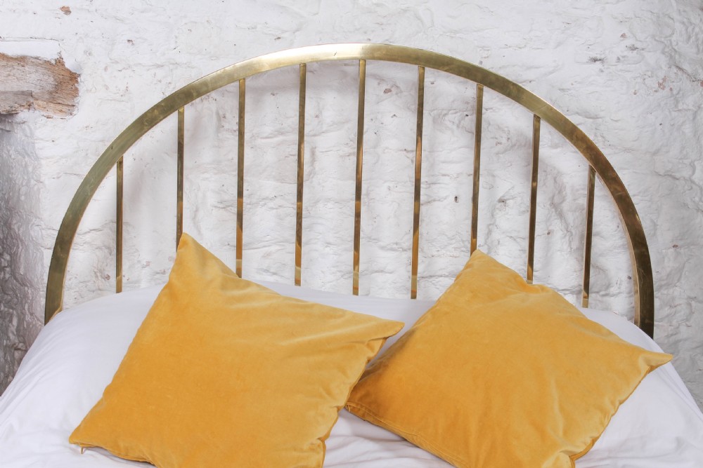 Individual stylish French double brass bed View II