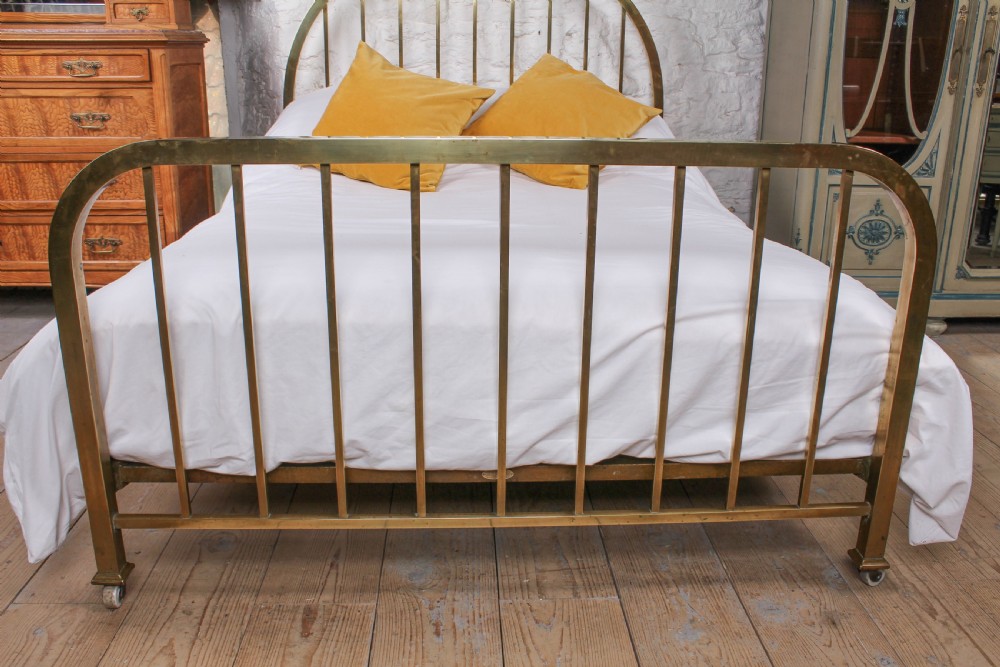 Individual stylish French double brass bed View III