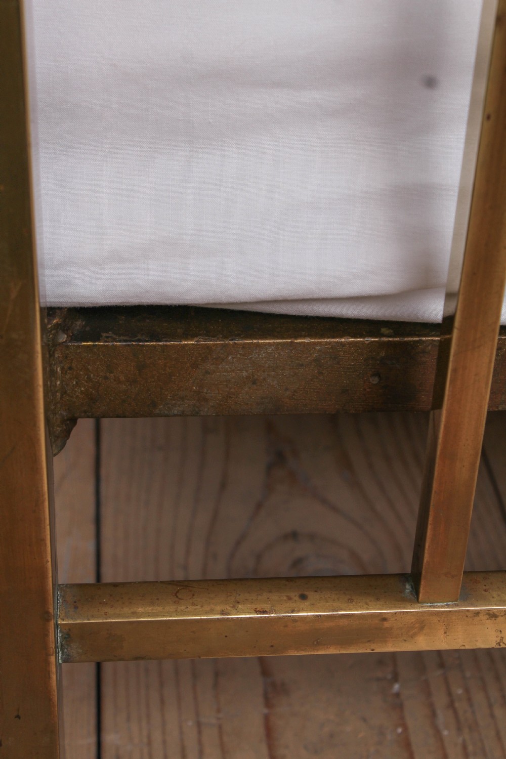 Individual stylish French double brass bed View VIII