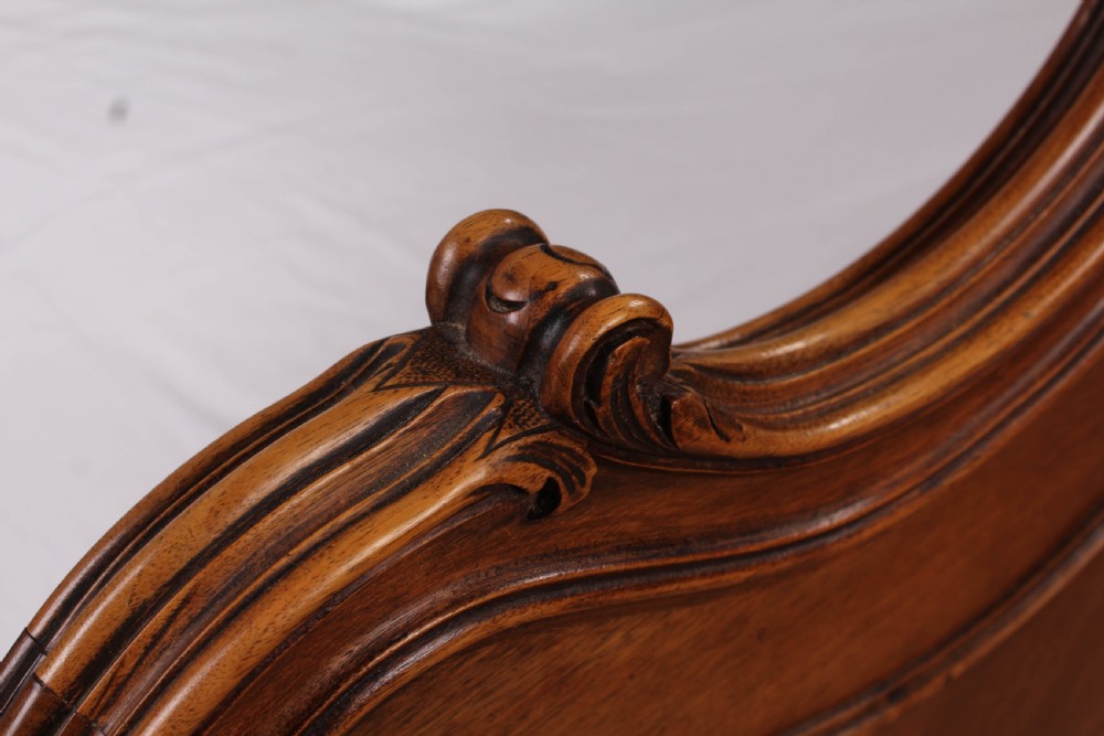 Lovely Louis XV style walnut double bed View IV