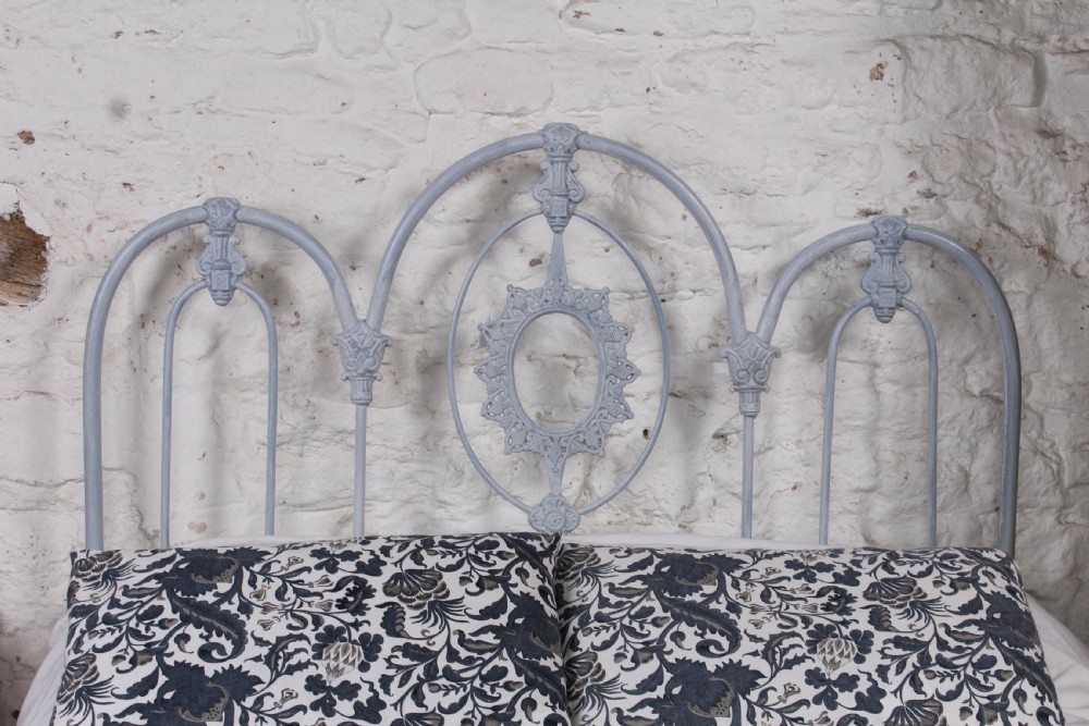 Rare early Victorian iron double bed View III