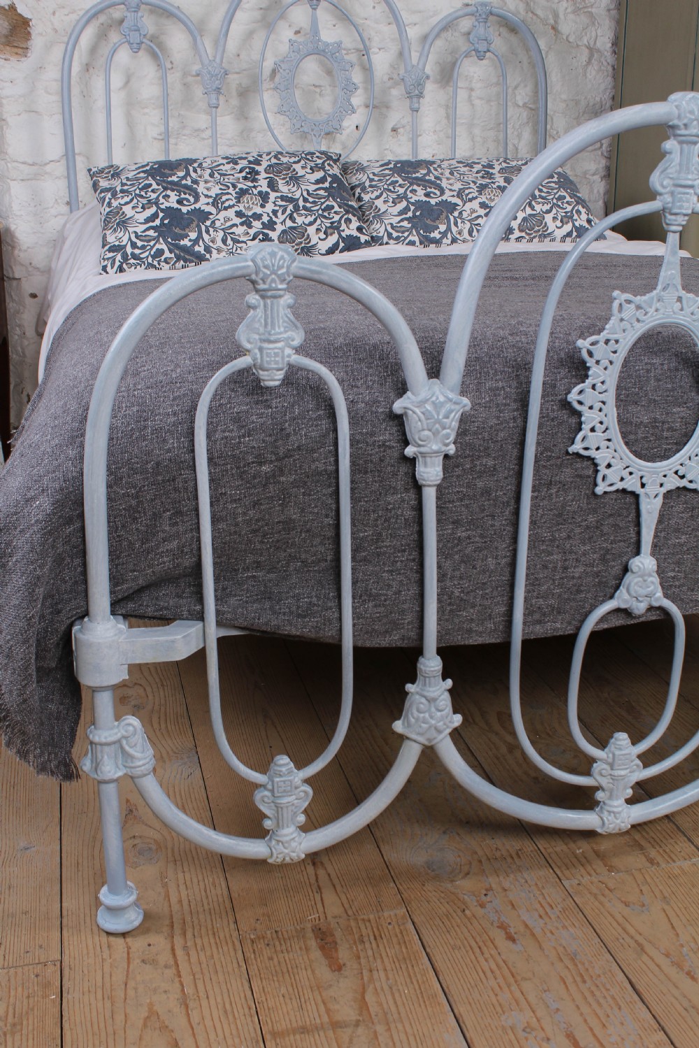 Rare early Victorian iron double bed View V