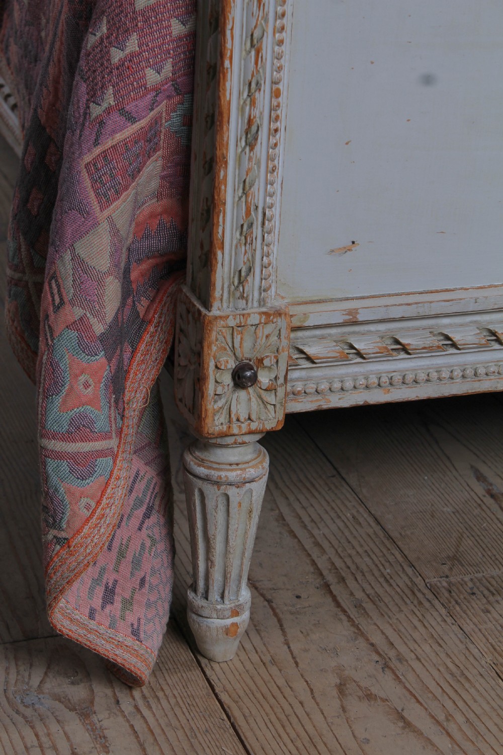 Fabulous carved and caned French king size bed View V