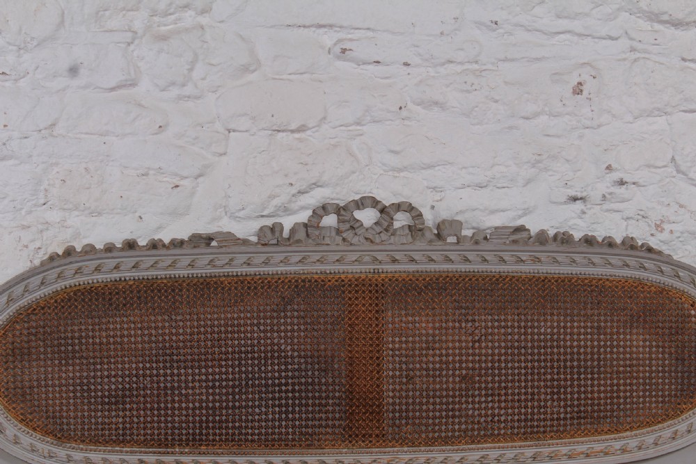 Fabulous carved and caned French king size bed View VI