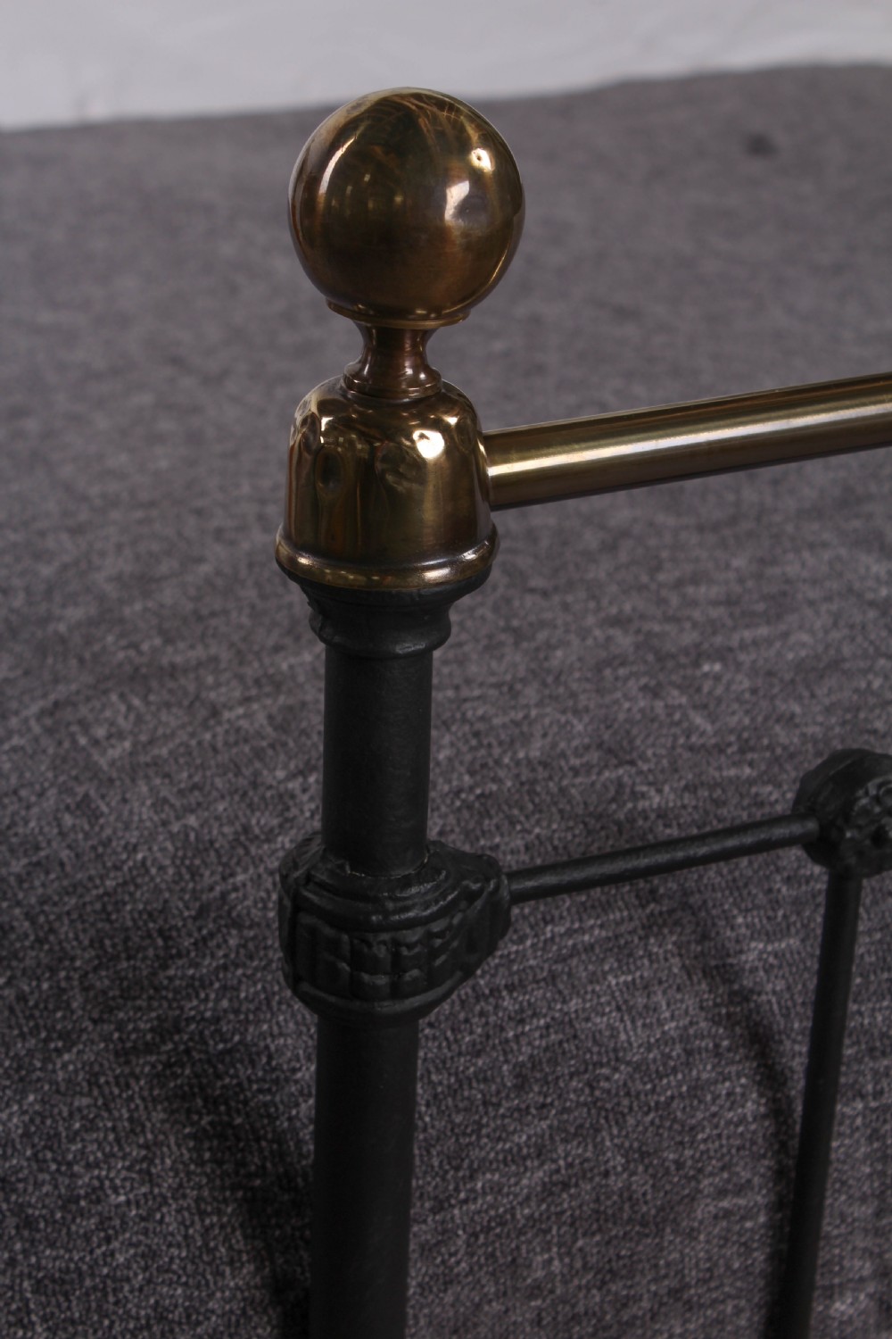 Classic Victorian 5Ft king size brass and iron bed View II