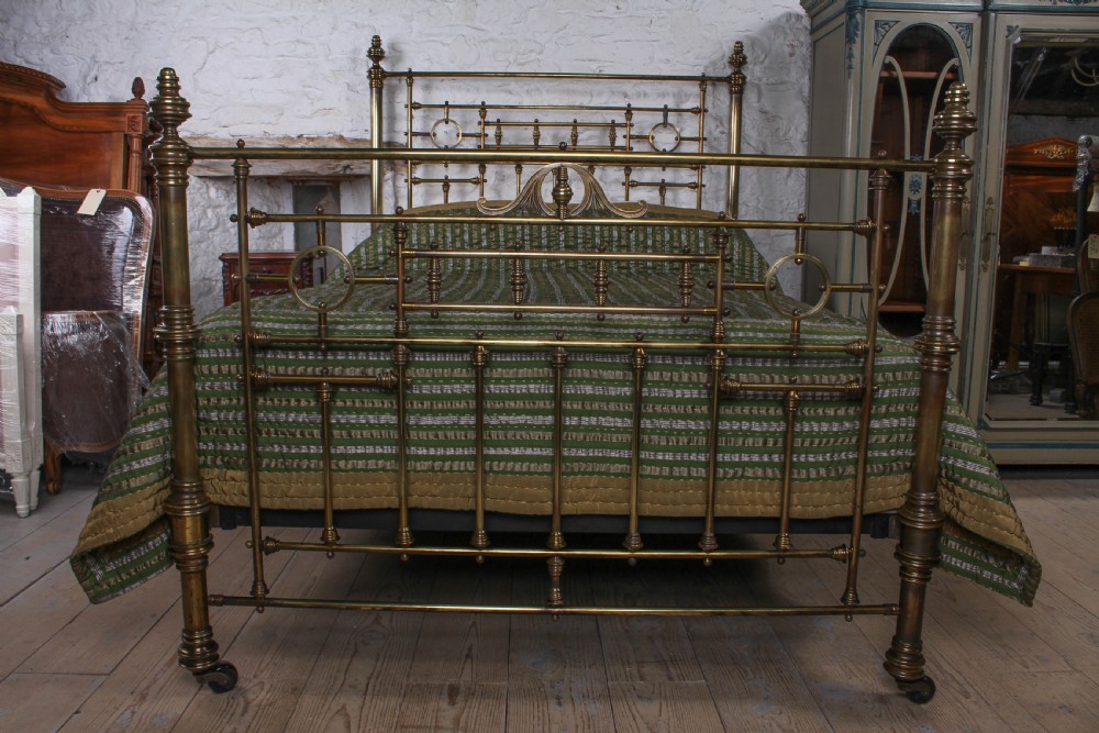 Handsome Victorian all brass king size bed View III