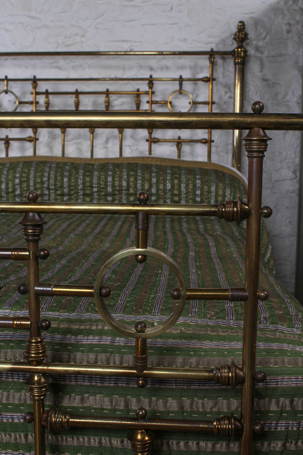 Handsome Victorian all brass king size bed View VIII