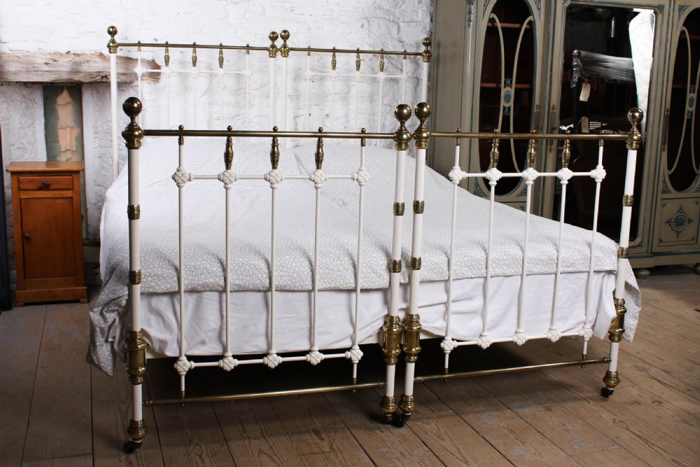 Very special pair of single brass and iron beds by Maple and Co (can be joined)  View X