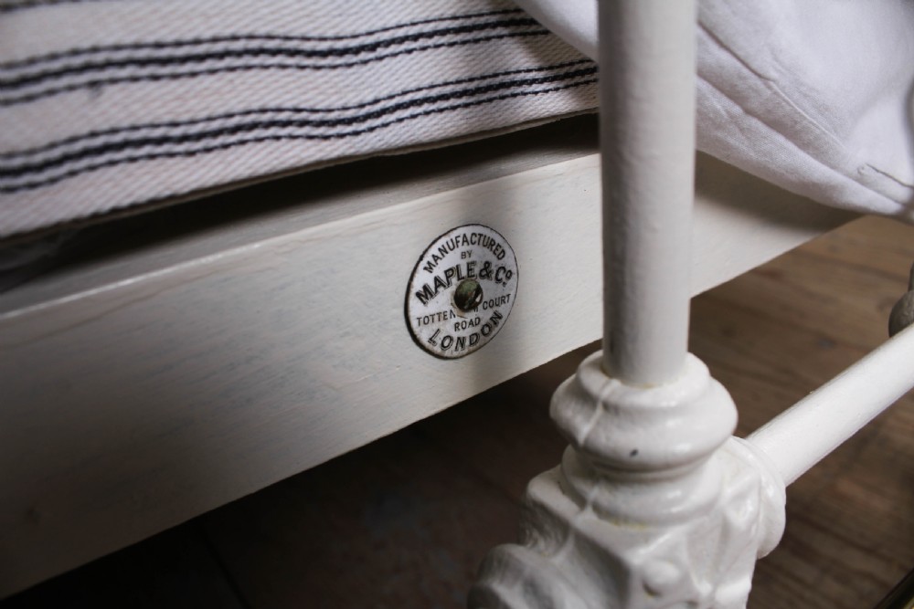 Very special pair of single brass and iron beds by Maple and Co (can be joined)  View XI