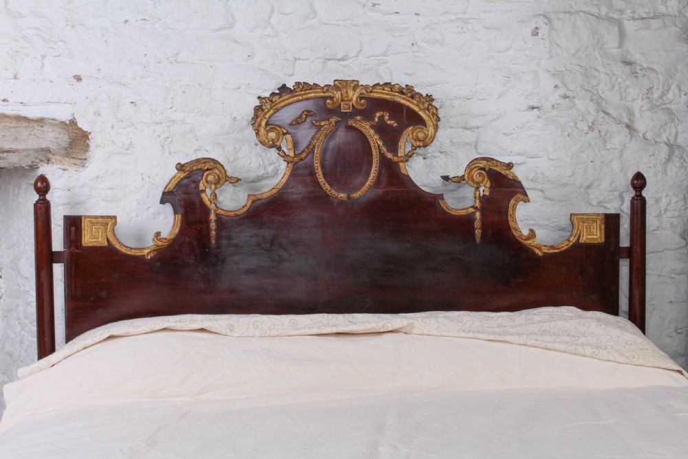 Early Napoleon style mahogany king size bed c1830 View II
