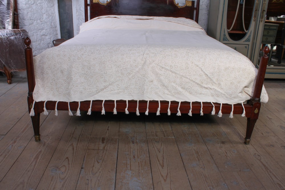 Early Napoleon style mahogany king size bed c1830 View VIII