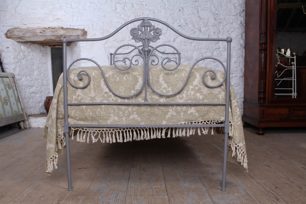 Pretty Portuguese single forged iron bed View III