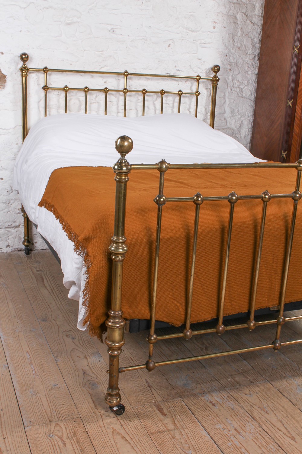 Handsome all brass king size bed View II