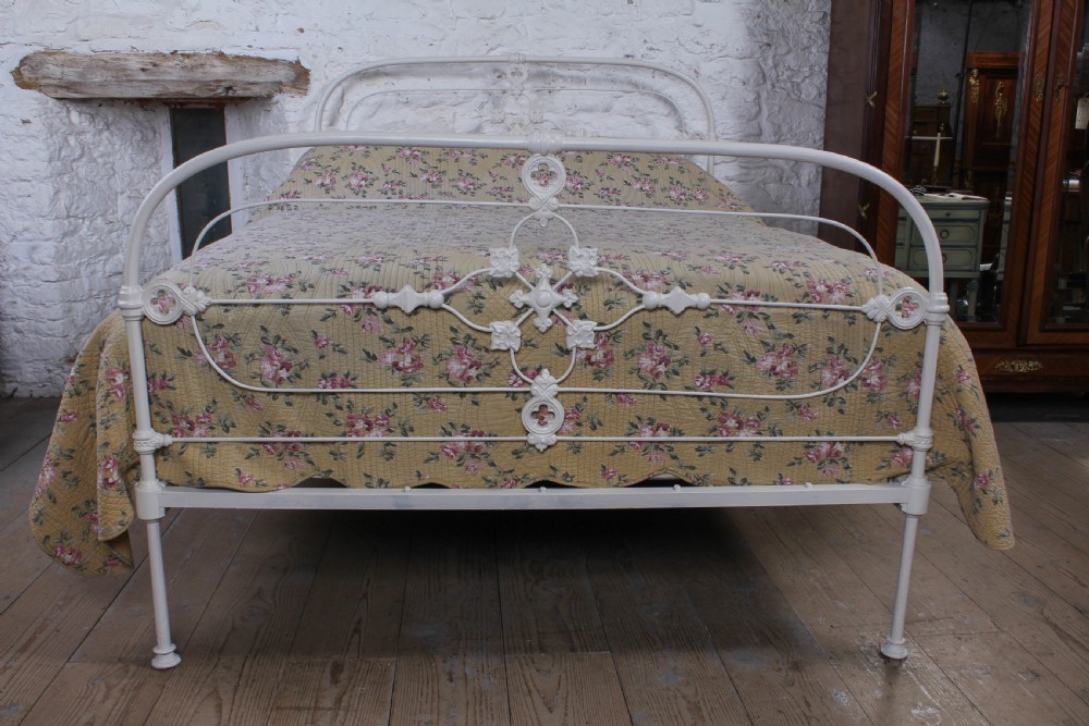 Gorgeous rare all Iron Irish king size bed View III