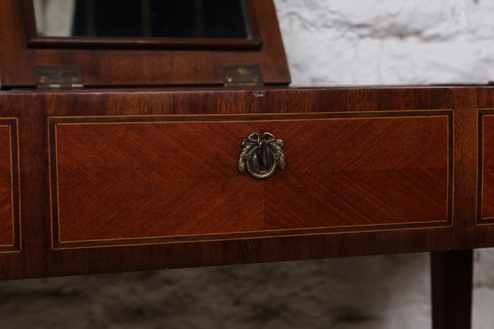 French walnut fold out dressing table  View VII