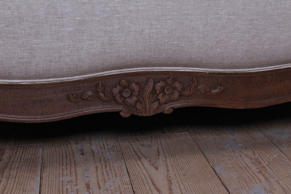 Newly upholstered French sleigh style king size bed View VIII
