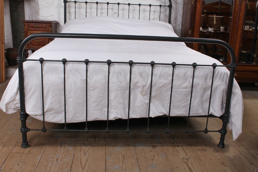 Pleasingly simple French all iron king size bed View II