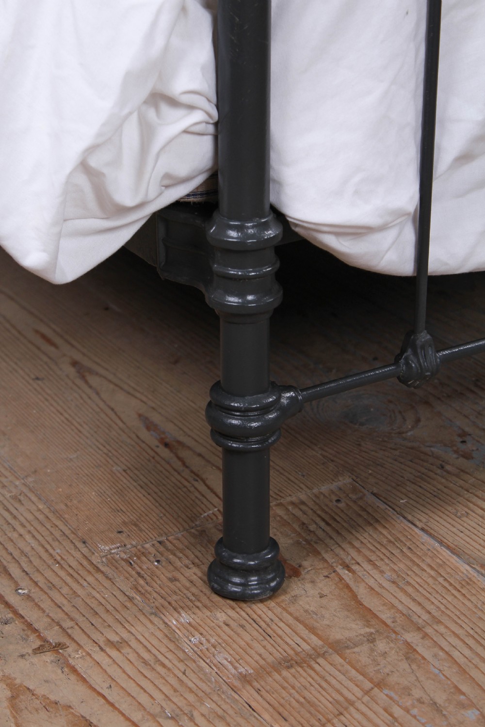 Pleasingly simple French all iron king size bed View VI