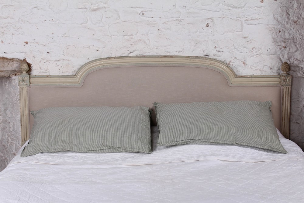 Lovely French Empire style upholstered super king size bed View III