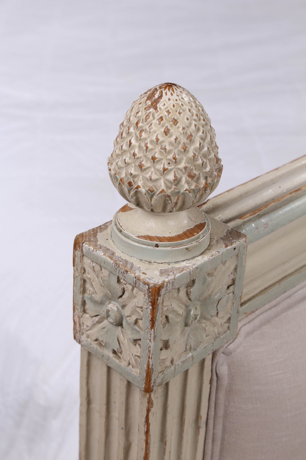 Lovely French Empire style upholstered super king size bed View VII