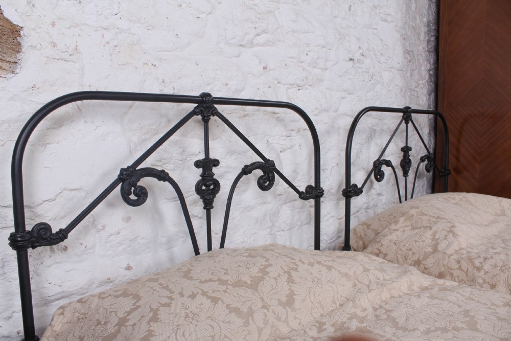 Lovely pair of hand finish all Iron single no end beds (can be joined)  View V