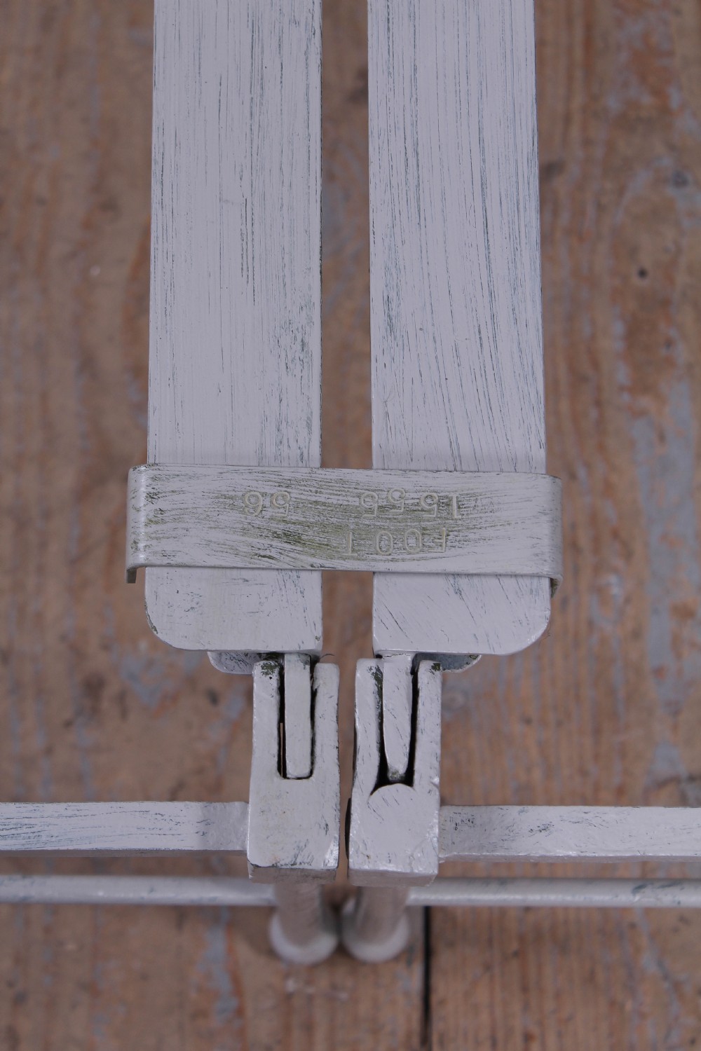 Pretty pair of small single forged iron beds (can be joined) View VI