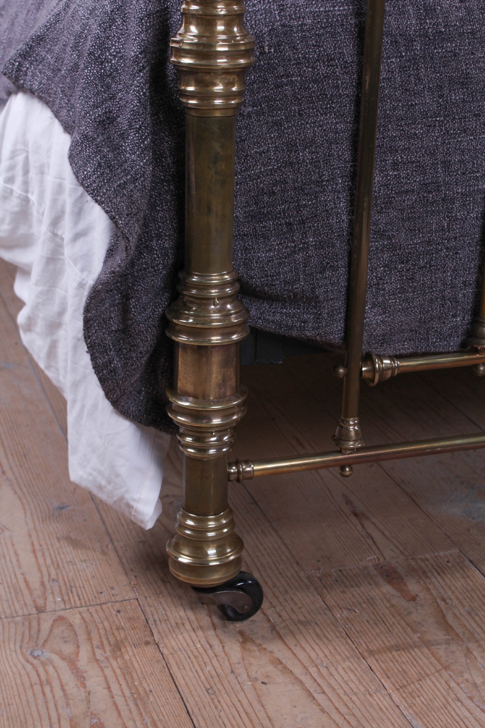 Handsome Victorian all brass king size bed View X