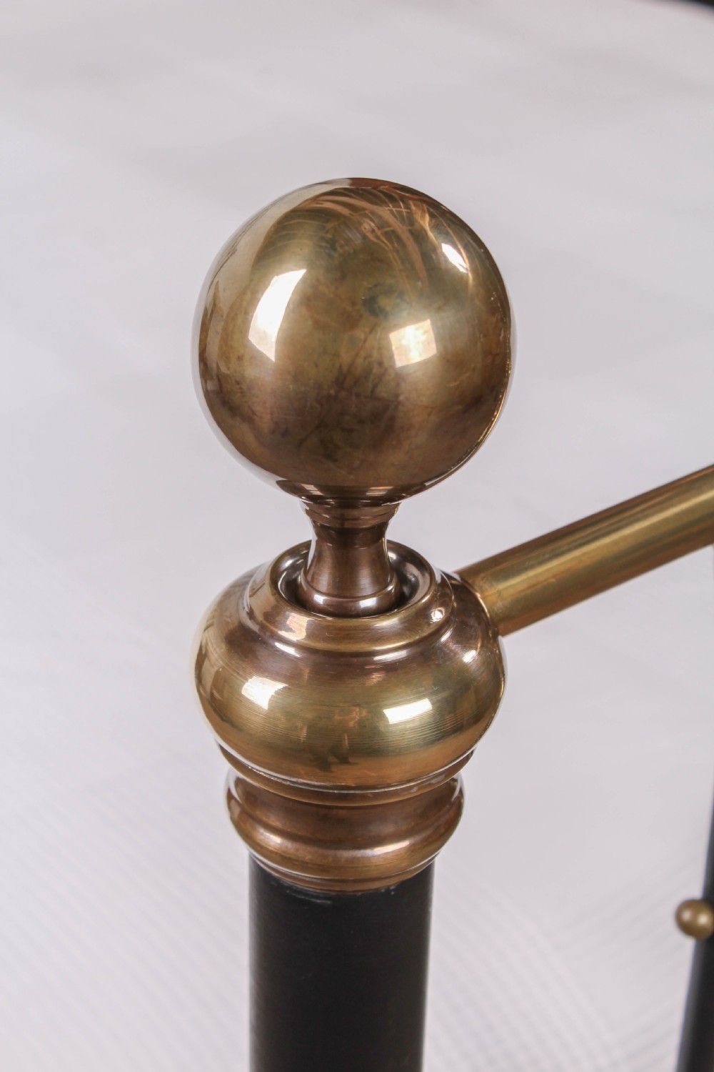Handsome Victorian brass and iron king size bed  View VIII