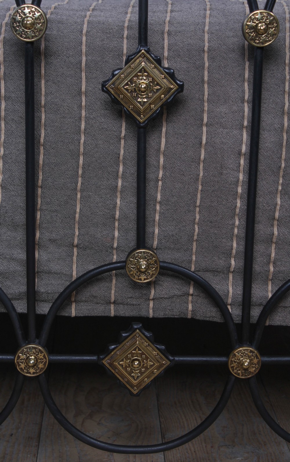 Fabulous Victorian brass and iron double bed View III