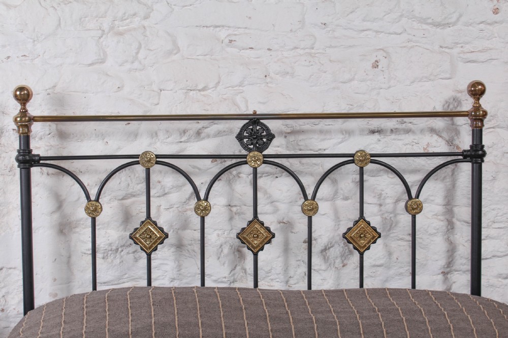 Fabulous Victorian brass and iron double bed View IX
