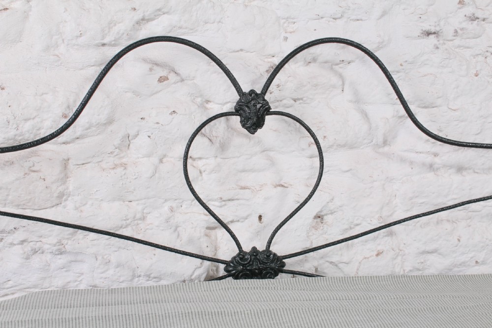 Lovely  Victorian iron and brass no end double bed  View III