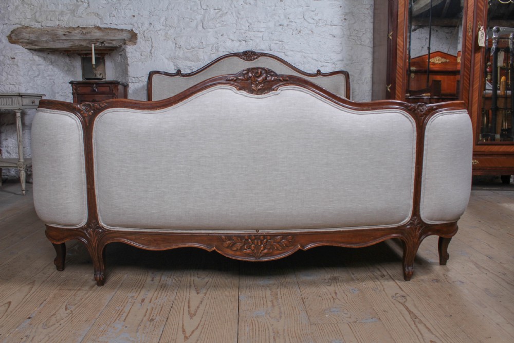 Beautiful double corbeille Louis XV style king size bed View III