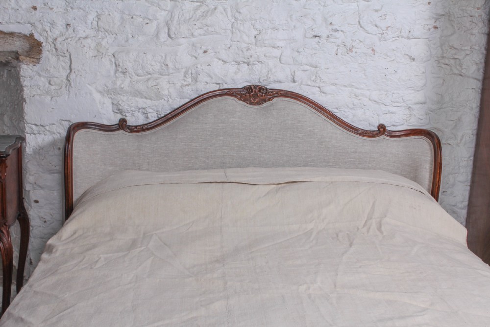 Beautiful double corbeille Louis XV style king size bed View IV