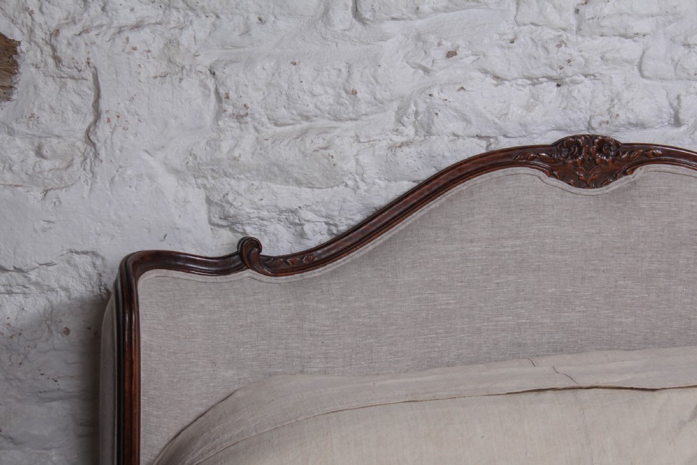 Beautiful double corbeille Louis XV style king size bed View VIII