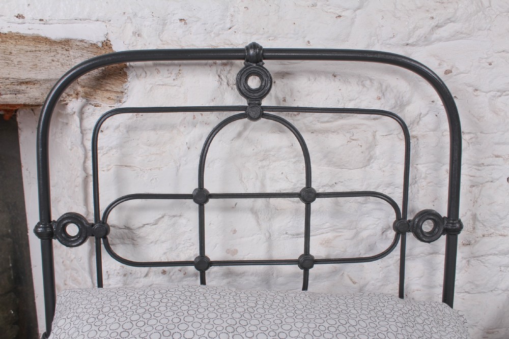 Lovely hand finished pair of iron single beds (can be joined)  View IV