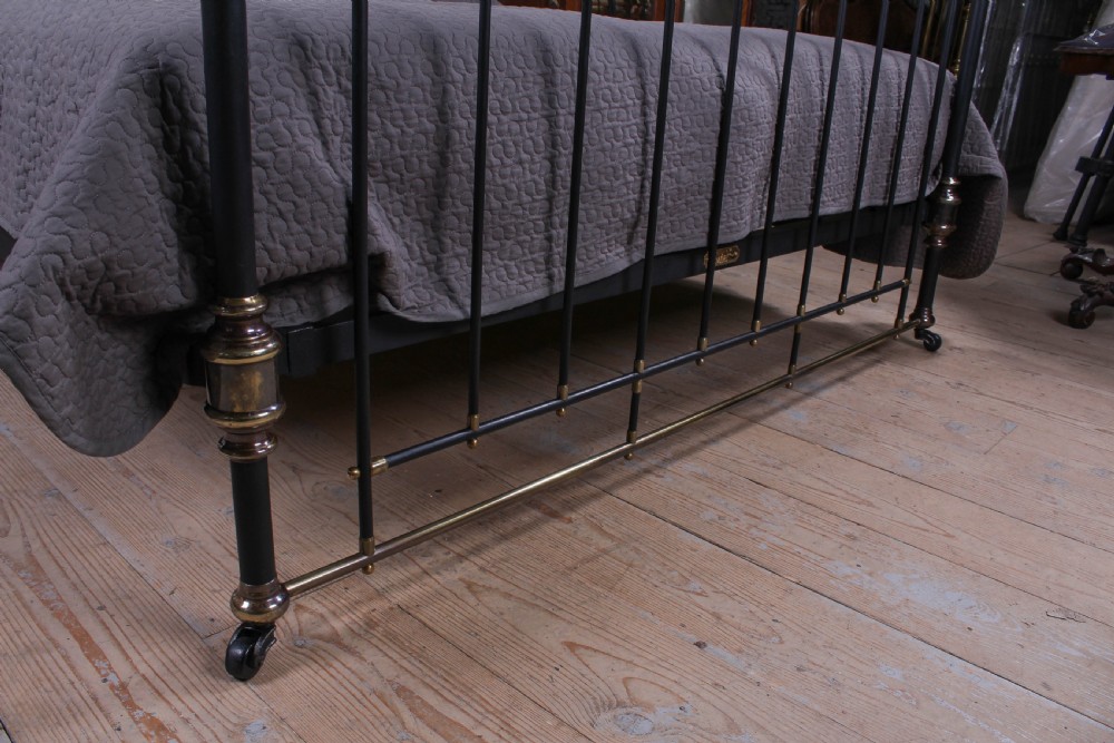 Elegant super king size brass and iron bed by Winfield & Co. View VI