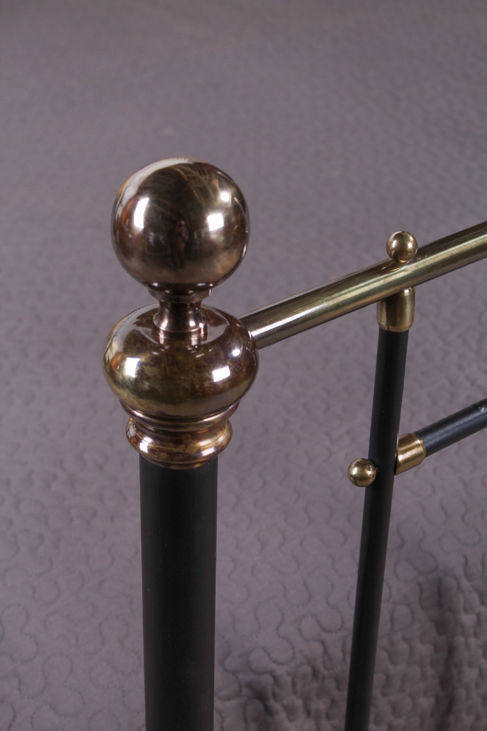 Elegant super king size brass and iron bed by Winfield & Co. View VII