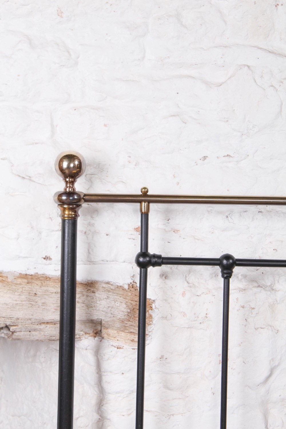 Elegant super king size brass and iron bed by Winfield & Co. View IX