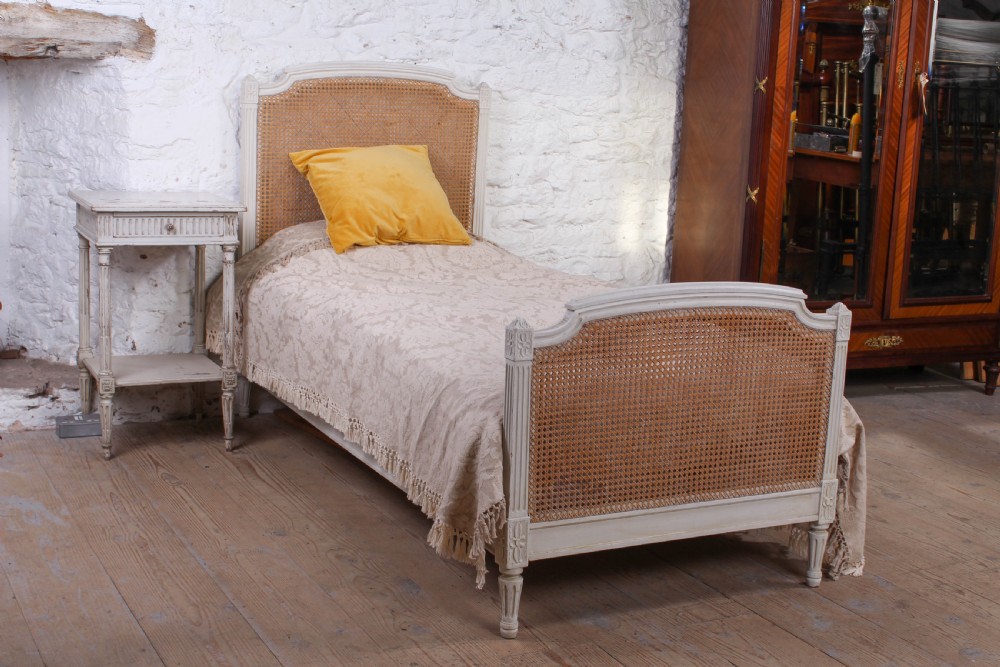 Very nice French single caned bed View II