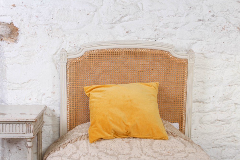 Very nice French single caned bed View V