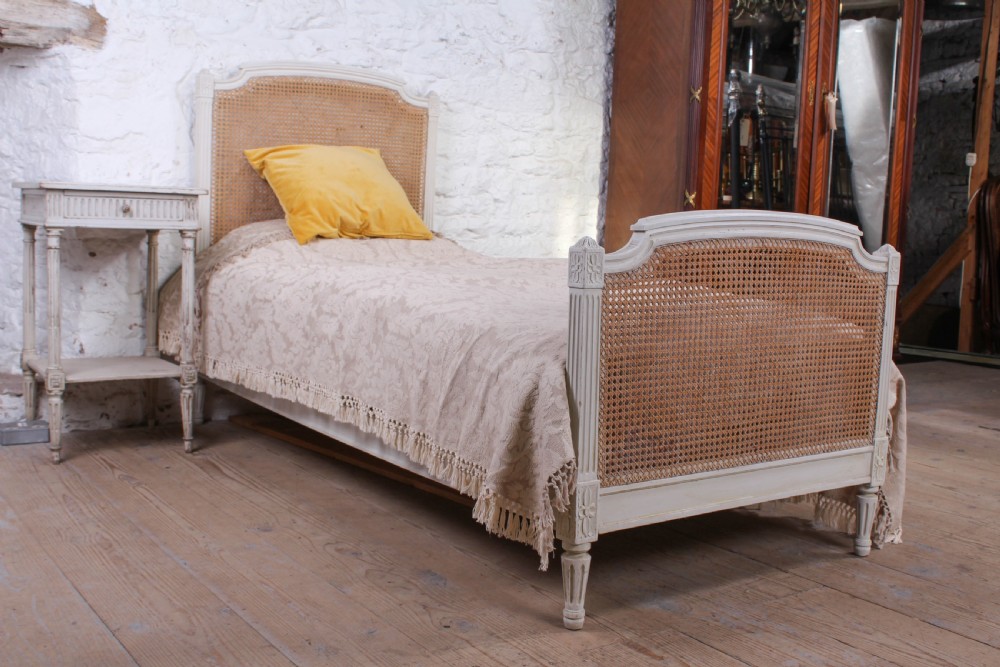 Very nice French single caned bed View VI